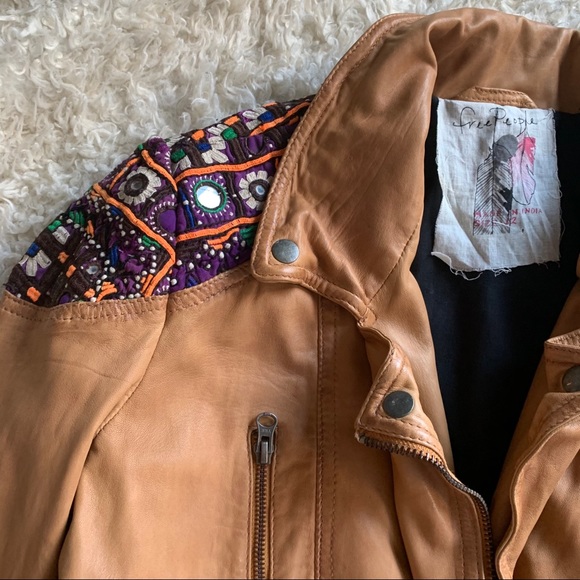 Free People Classic Leather Jacket - Picture 7 of 14